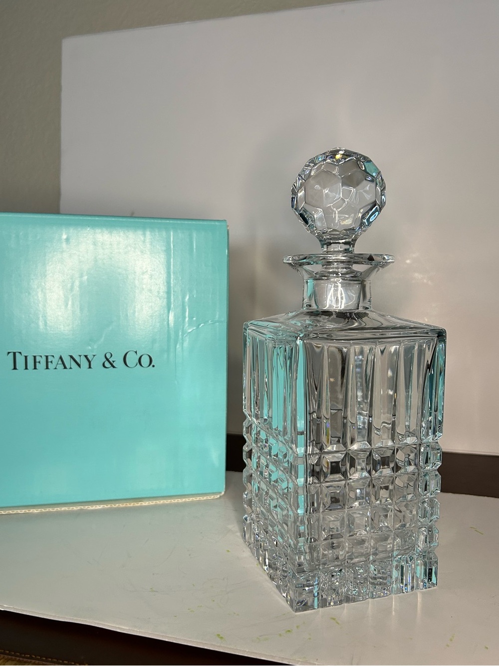 Tiffany & Co. Clear Crystal Decanter with Stopper